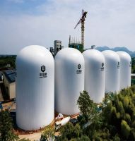 Gas film grain silo